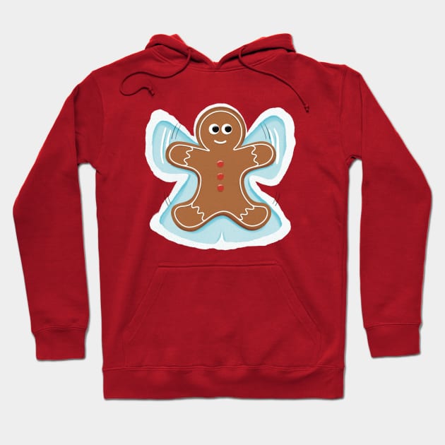 Gingerbread Angel - Humor Christmas Hoodie by Creasorz